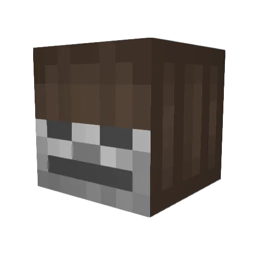 hamrogeek Minecraft avatar head, 3D render