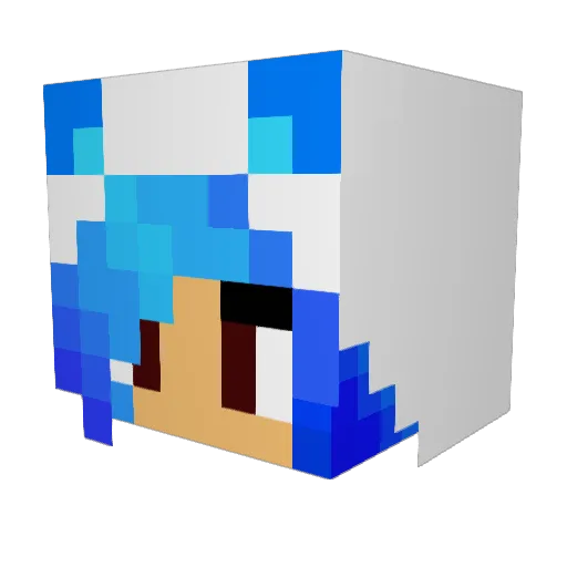 hams1401 Minecraft avatar head, 3D render