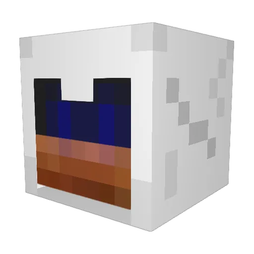 hamsterbacon Minecraft avatar head, 3D render