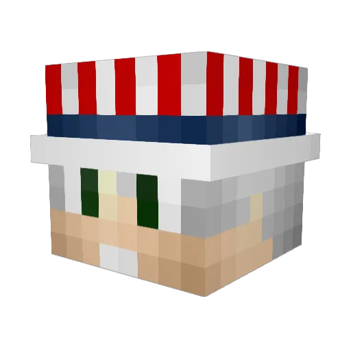 hamsterboy11 Minecraft avatar head, 3D render