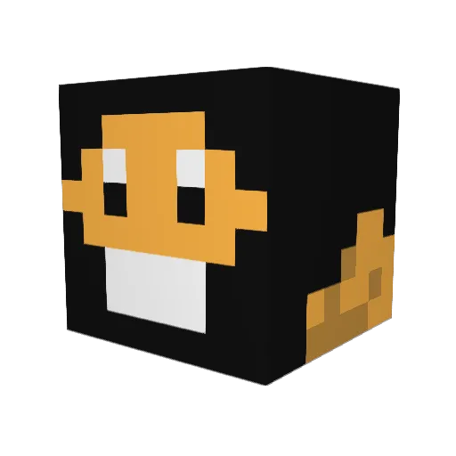 hamsupullero Minecraft avatar head, 3D render