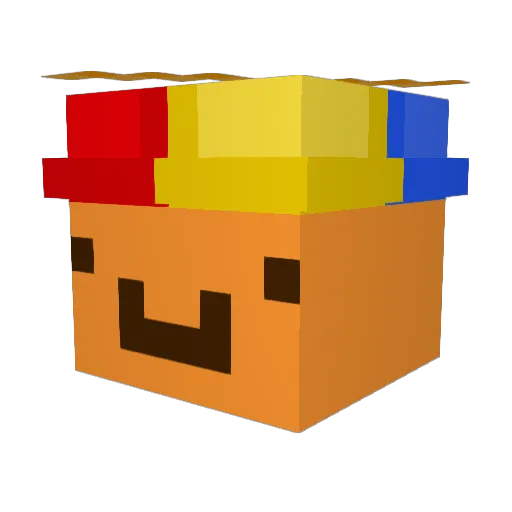 hamtr_ Minecraft avatar head, 3D render