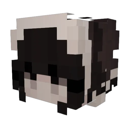hamu_00 Minecraft avatar head, 3D render