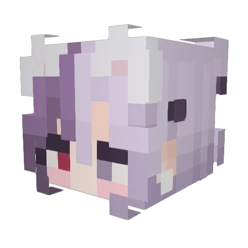 hamuzzi Minecraft avatar head, 3D render