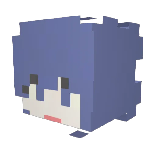 hamyoungmin_1 Minecraft avatar head, 3D render