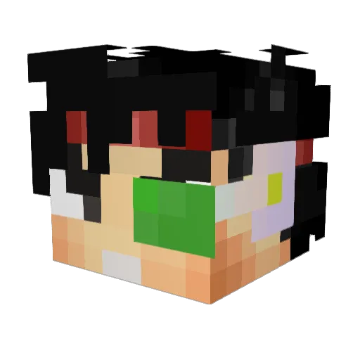 hamza93z Minecraft avatar head, 3D render