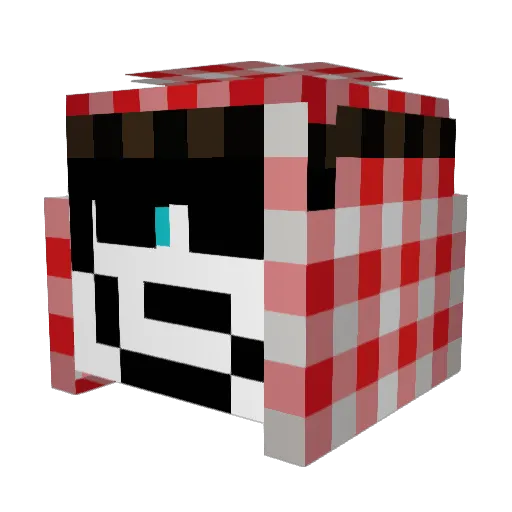 hamzaaaaktas Minecraft avatar head, 3D render