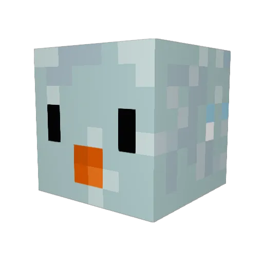 hamzacx Minecraft avatar head, 3D render