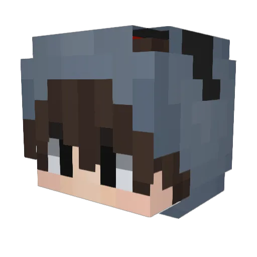 han0705 Minecraft avatar head, 3D render