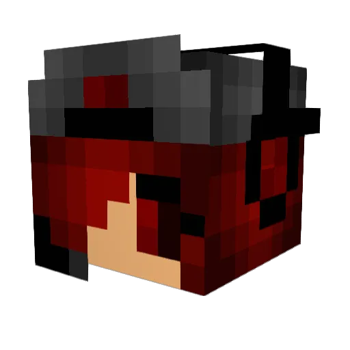 han101 Minecraft avatar head, 3D render