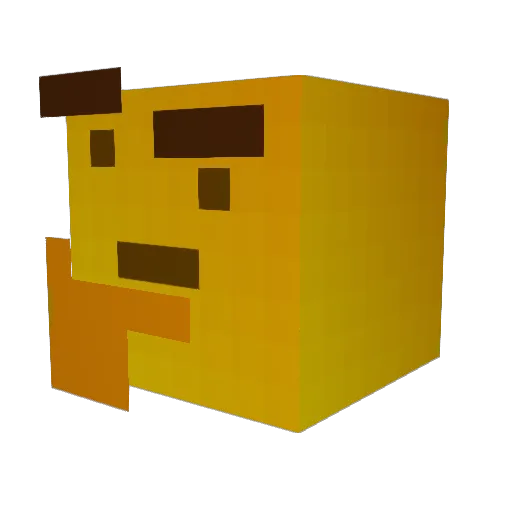 han6557 Minecraft avatar head, 3D render
