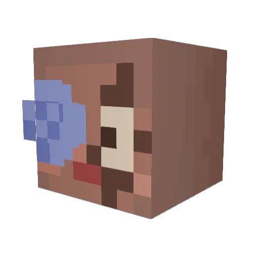 hanEtby Minecraft avatar head, 3D render