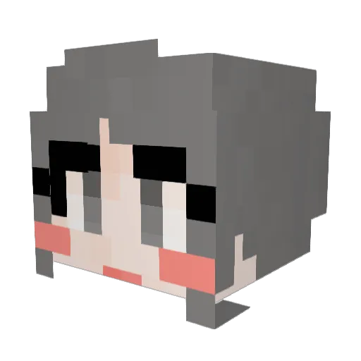 han_a_Y Minecraft avatar head, 3D render