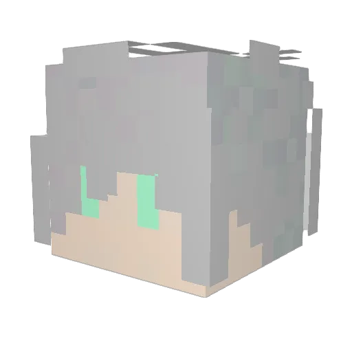 han_xi233 Minecraft avatar head, 3D render