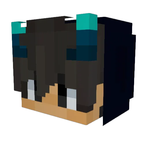 han_ya1 Minecraft avatar head, 3D render