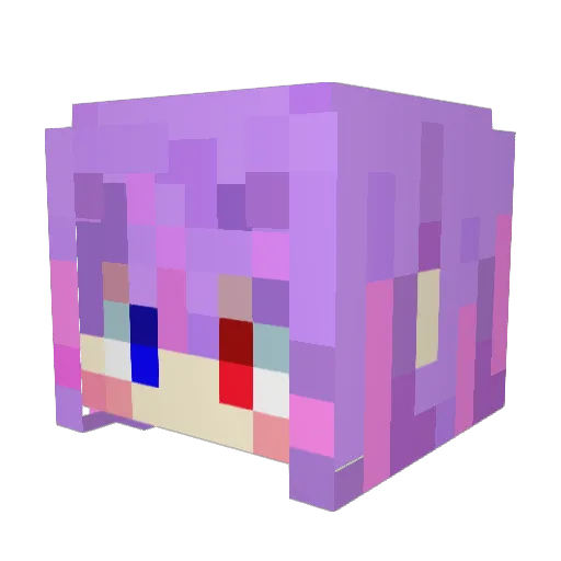 hana0615 Minecraft avatar head, 3D render