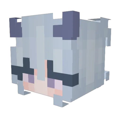 hanaa23 Minecraft avatar head, 3D render