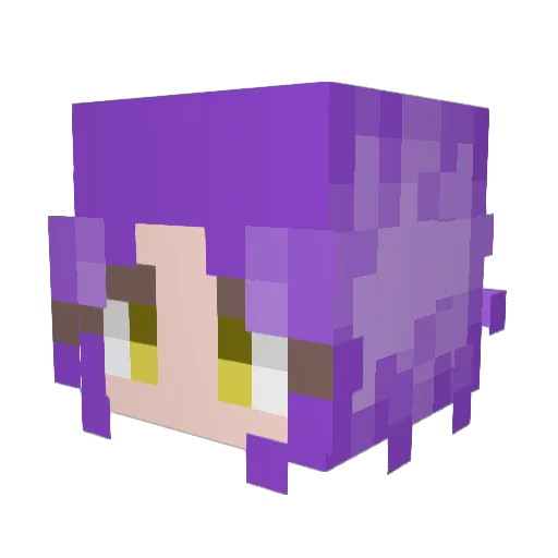 hanaaandroe Minecraft avatar head, 3D render