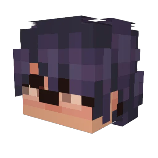 hanabisi_jp Minecraft avatar head, 3D render