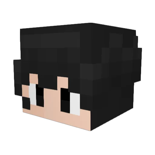 hanageeeeeee Minecraft avatar head, 3D render