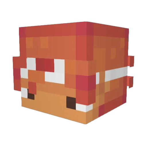 hanakohh Minecraft avatar head, 3D render
