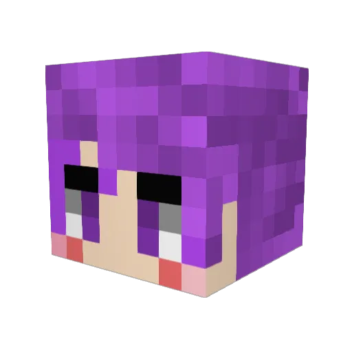 hanakou0202 Minecraft avatar head, 3D render