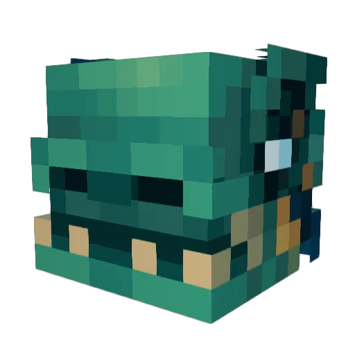 hananboys Minecraft avatar head, 3D render