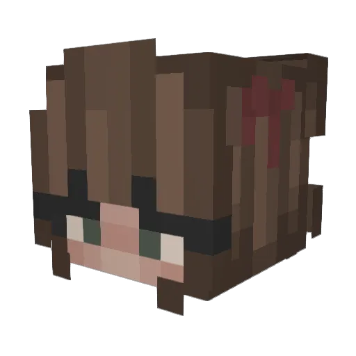 hanapayii Minecraft avatar head, 3D render