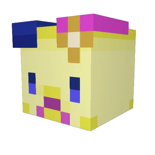 hanassy Minecraft avatar head, 3D render