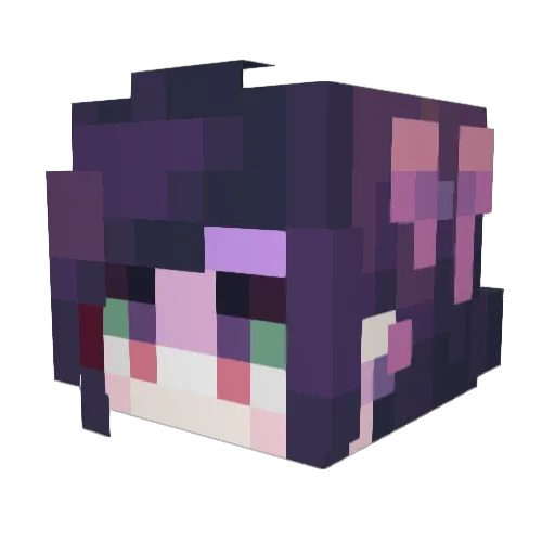 hanawa0925 Minecraft avatar head, 3D render