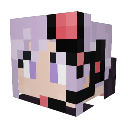 hanayo0117 Minecraft avatar head, 3D render