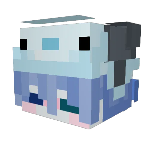 hanbao0628 Minecraft avatar head, 3D render