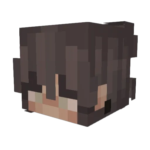 hanbasilio Minecraft avatar head, 3D render