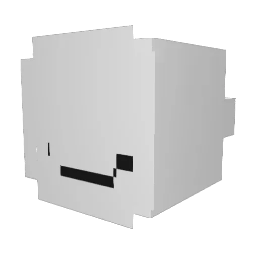 hanbin07 Minecraft avatar head, 3D render