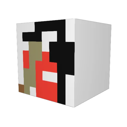 hancock1138 Minecraft avatar head, 3D render