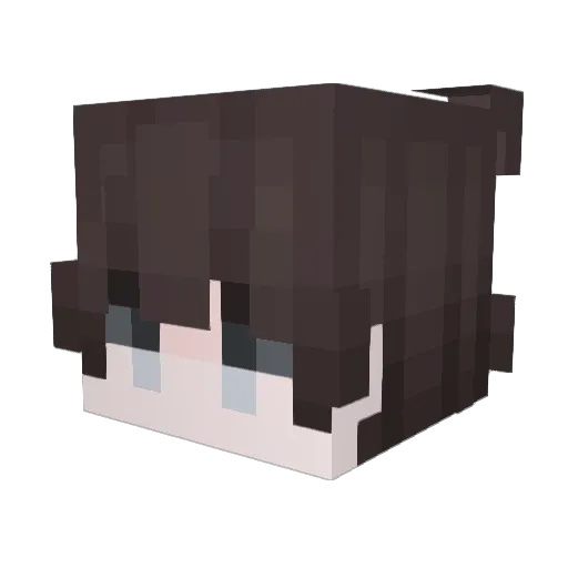 handie Minecraft avatar head, 3D render