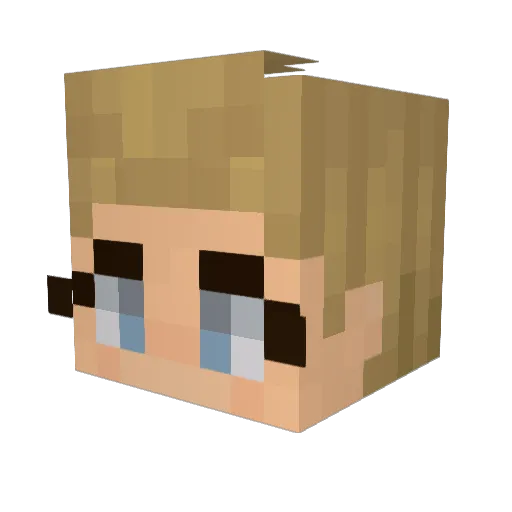 handlethejandel Minecraft avatar head, 3D render