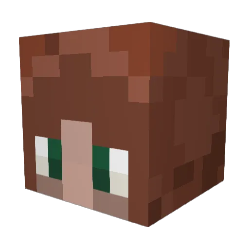 handmadejamm Minecraft avatar head, 3D render
