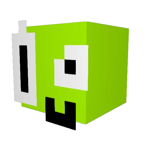 handsern Minecraft avatar head, 3D render