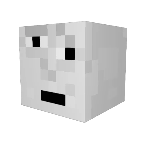 handsm Minecraft avatar head, 3D render