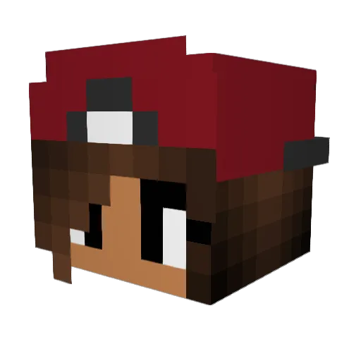 handstands2017 Minecraft avatar head, 3D render