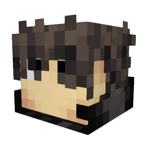 handy66 Minecraft avatar head, 3D render