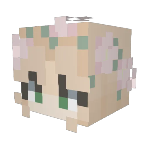haneIol Minecraft avatar head, 3D render