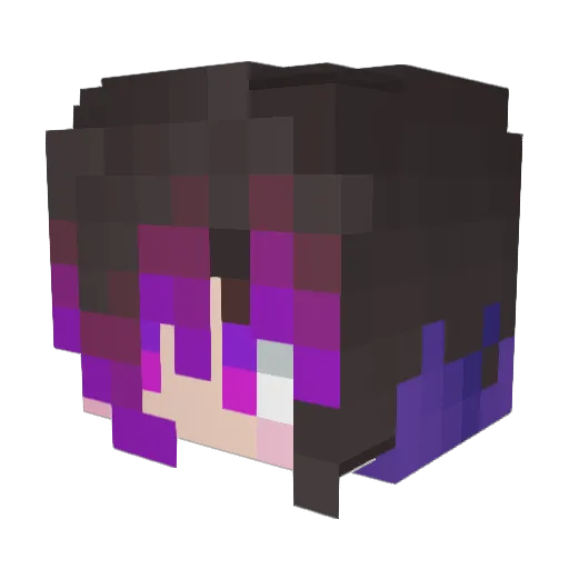 hanecra_sera05 Minecraft avatar head, 3D render
