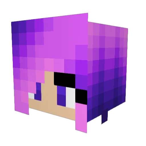 haneko62 Minecraft avatar head, 3D render