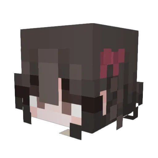 hanene123 Minecraft avatar head, 3D render