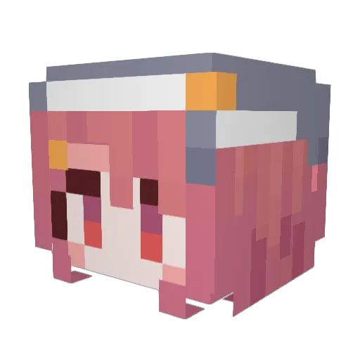 haner00 Minecraft avatar head, 3D render