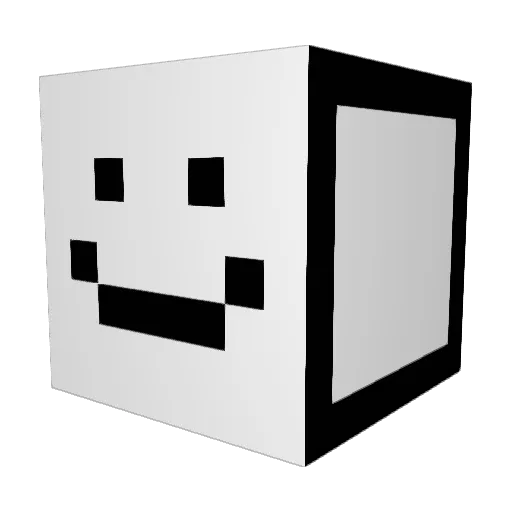 haneuijin Minecraft avatar head, 3D render
