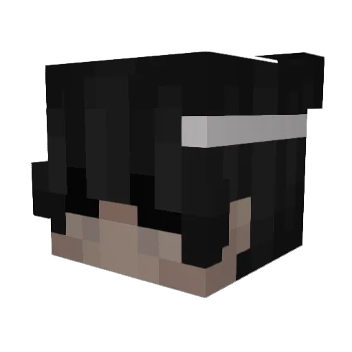 hanfic Minecraft avatar head, 3D render