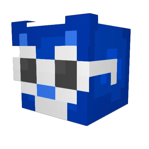 hang Minecraft avatar head, 3D render
